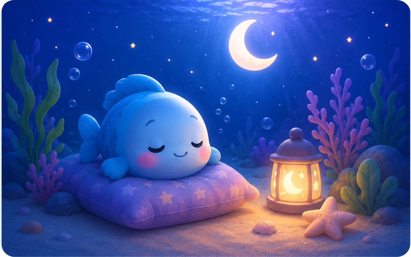 Sleepy Little Fish sleeping peacefully